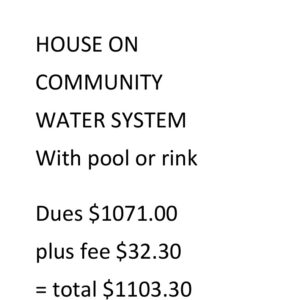House on comm water syst w/pool, rink 2026